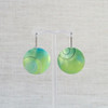 Green Fields Concentric Shield Earrings