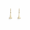 Gold Brugmansia Earrings