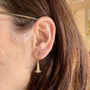 Gold Brugmansia Earrings