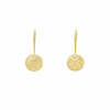 Yellow Gold Japanese Flower Earrings