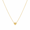 Yellow Gold Sliding Heart Necklace