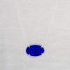 Oval Lapis Inclusion Necklace