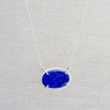 Oval Lapis Inclusion Necklace