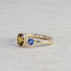 Yellow & Blue Sapphire Tu Et Moi Ring