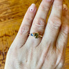 Yellow & Blue Sapphire Tu Et Moi Ring