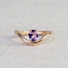 Purple Sapphire Wave Ring