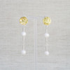 Textured Minimalist Double Pearl Earrings