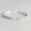 Oval Mid Multi Sapphire Bangle