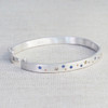 Oval Mid Multi Sapphire Bangle