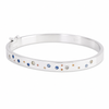 Oval Mid Multi Sapphire Bangle