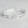 Oval Wide Multi Sapphire Bangle