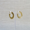 Gold Arc Hoop Earrings