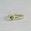 Green Sapphire Cushion Ring