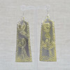 Grey & Gold Titanium Earrings