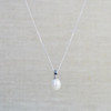 White Freshwater Pearl Silver Necklace