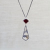 Garnet & Agate Articulated Necklace
