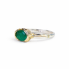 Emerald Gold & Silver Ring