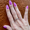 Ocean Blue Sapphire Curve Ring