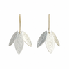 Aluminium Three Leaf Earrings