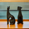 Vintage Greyhound Figurine Pair