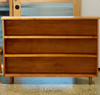 Caramel Hardwood Footed Shelf
