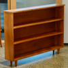 Caramel Hardwood Footed Shelf