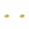 Yellow Gold Mini Oval Earrings