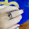 Hexagon Sapphire Ring