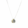 Gold And Silver Swallow Flower Charm Necklace