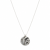 Silver Bird Leaves Branch Necklace