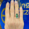 Mint Tourmaline  Arc Ring
