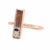 Sapphire & Diamond Arc Ring