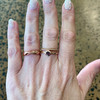 White & Rose Gold Entwined  Ring