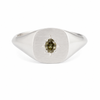 Diamond Cushion Signet Ring