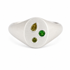 Green Garden Signet Ring