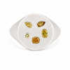 Warm Liquor Diamond Signet Ring