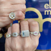 Warm Liquor Diamond Signet Ring