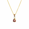 Sapphire & Diamond Regal Drop Necklace