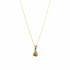Sapphire & Diamond Regal Drop Necklace