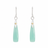 Chrysophase Long Drop Earrings