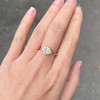 Soft Oval  Diamond Ring