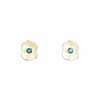 Topaz  Lotus Stud Earrings