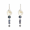 Wisteria Black Pearl Earrings