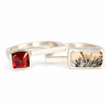 Garnet & Scenic Quartz Twin Podium