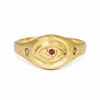 Gold & Ruby Warden Ring