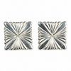 Sunburst Square Stud earrings