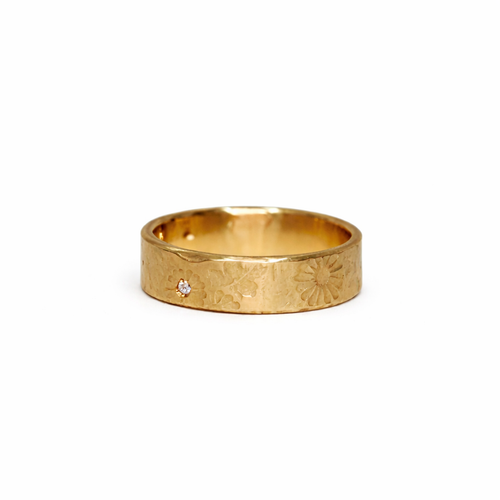 Diamond Flower Ring