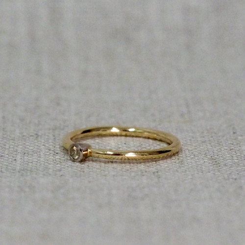 Yellow Diamond Petite Ring