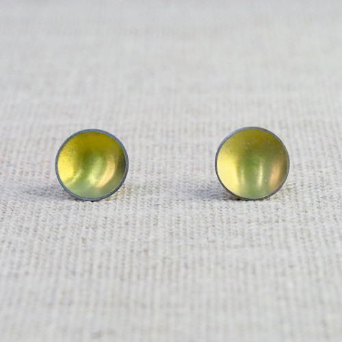 Mini Gold Dome Stud Earrings