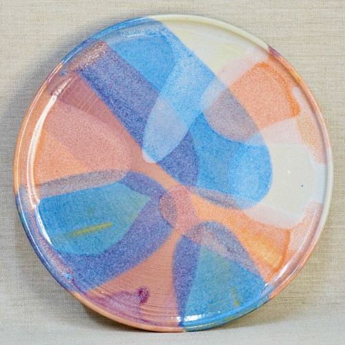 Large Glazed Stoneware Plate